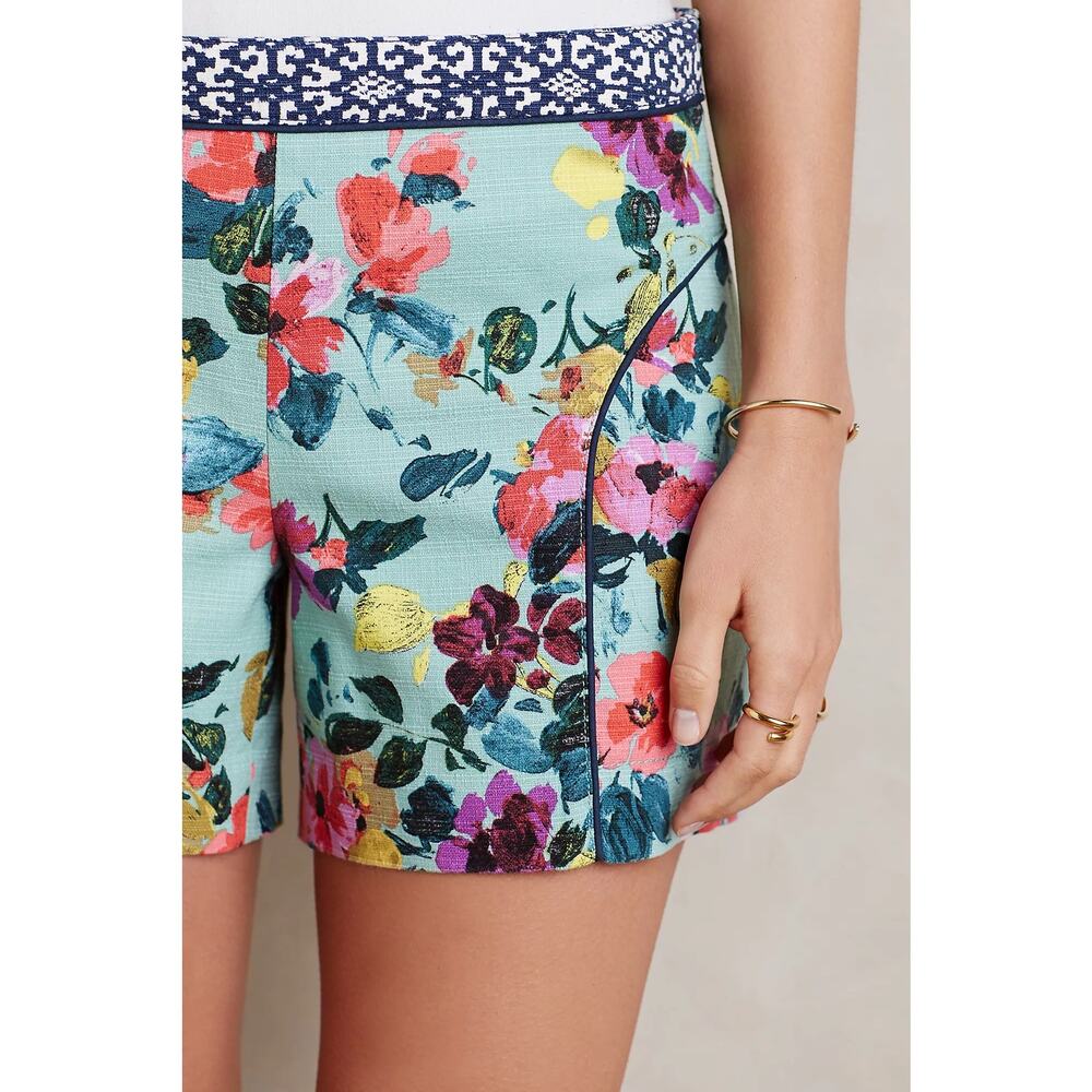 Anthropologie Cartonnier Skyflower Shorts Size 2 - Picture 3 of 11